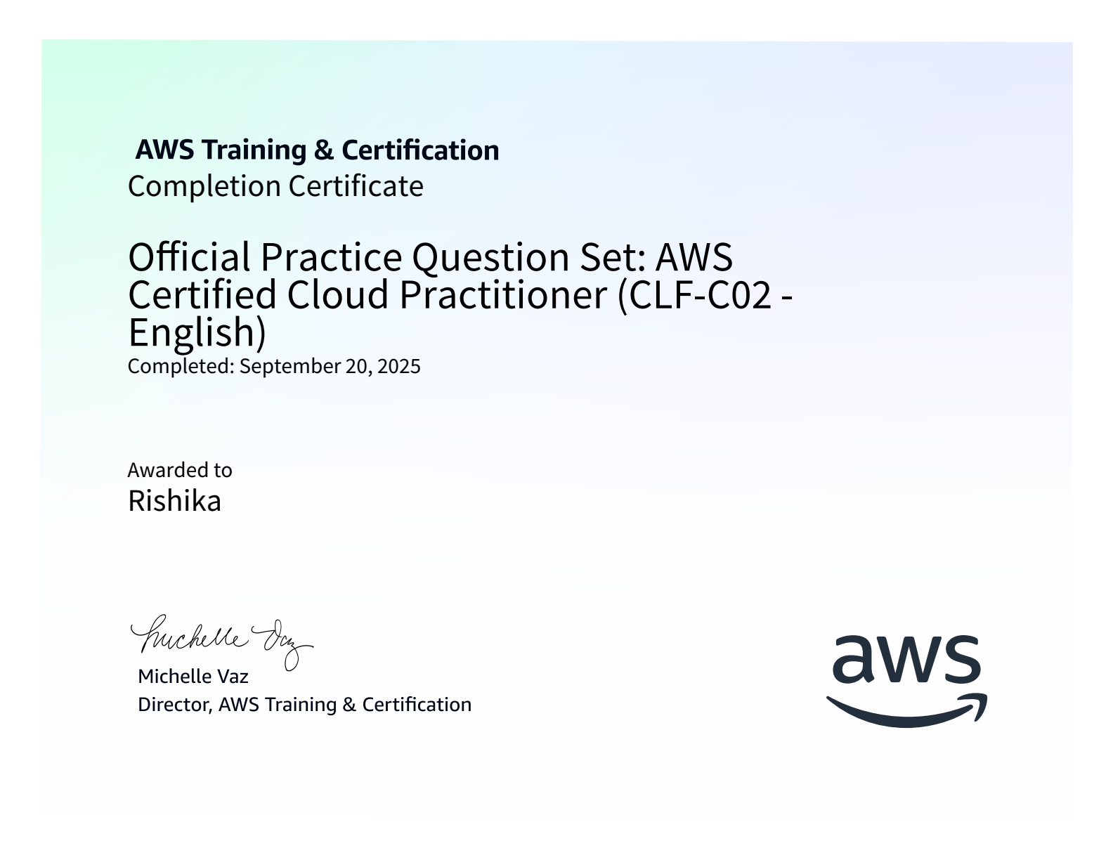 AWS Certified Cloud Practitioner