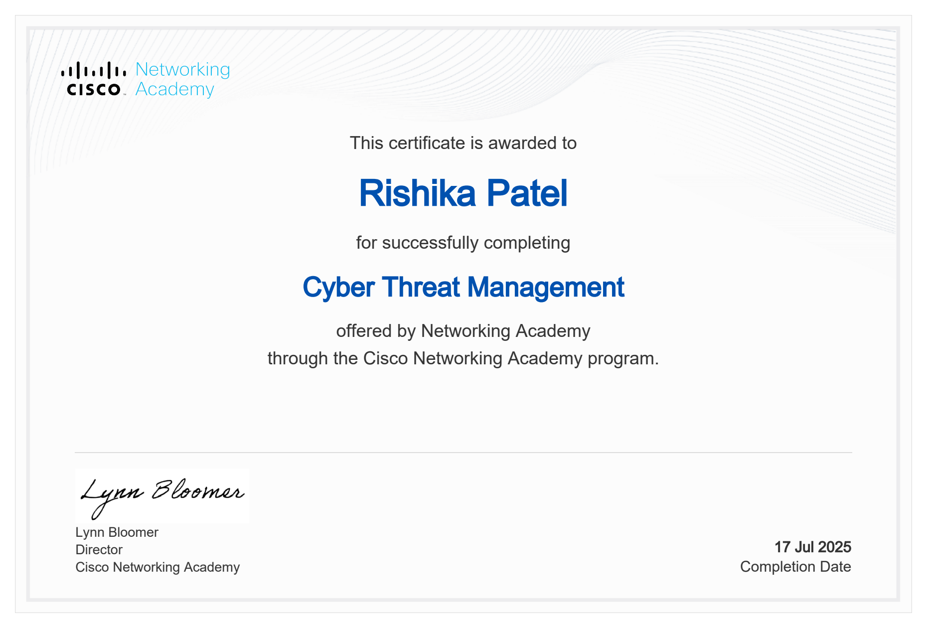 Cyber Threat Management