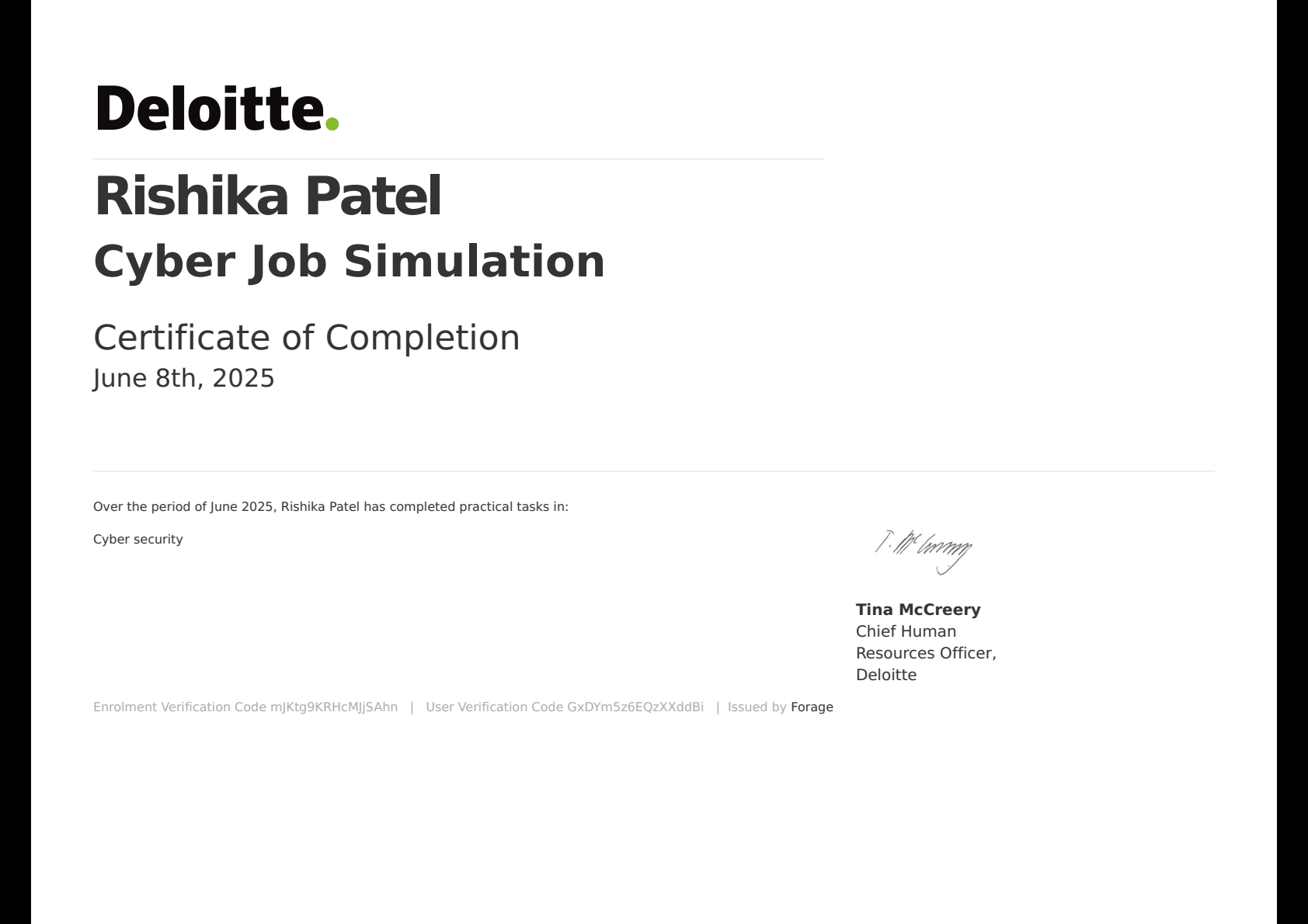 Cyber Job Simulation